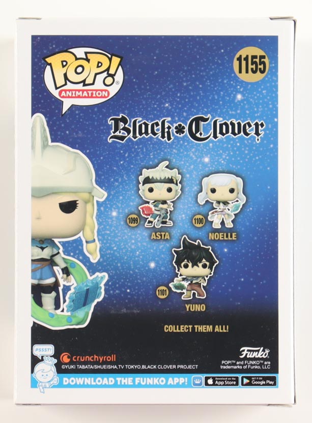 Colleen Clinkenbeard Signed "Black Clover" #1155 Charlotte Funko Pop! Vinyl Figure Inscribed "Charlotte" (JSA) at PristineAuction.com Colleen Clinkenbeard Signed "Black Clover" #1155 Charlotte Funko Pop! Vinyl Figure Inscribed "Charlotte" (JSA) at PristineAuction.com