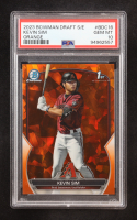 Kevin Sim 2023 Bowman Chrome Draft Sapphire Orange Refractors #BDC16 #01/25 (PSA 10) at PristineAuction.com