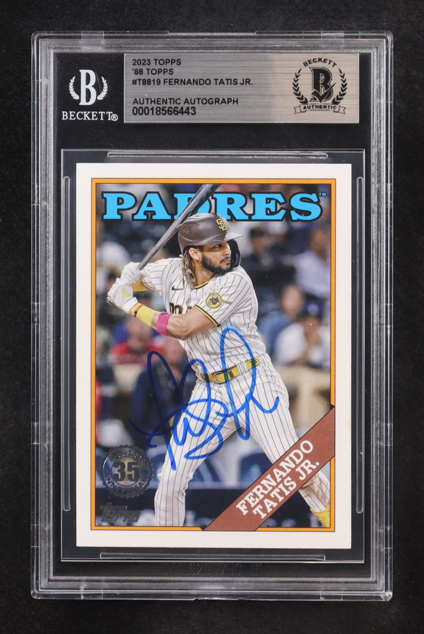Fernando Tatis Jr. Signed 2023 Topps '88 Topps #T8819 (BGS) at PristineAuction.com Fernando Tatis Jr. Signed 2023 Topps '88 Topps #T8819 (BGS) at PristineAuction.com