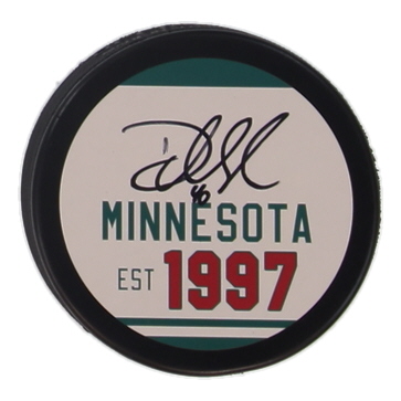 Devan Dubnyk Signed Wild Logo Hockey Puck (JSA) at PristineAuction.com Devan Dubnyk Signed Wild Logo Hockey Puck (JSA) at PristineAuction.com