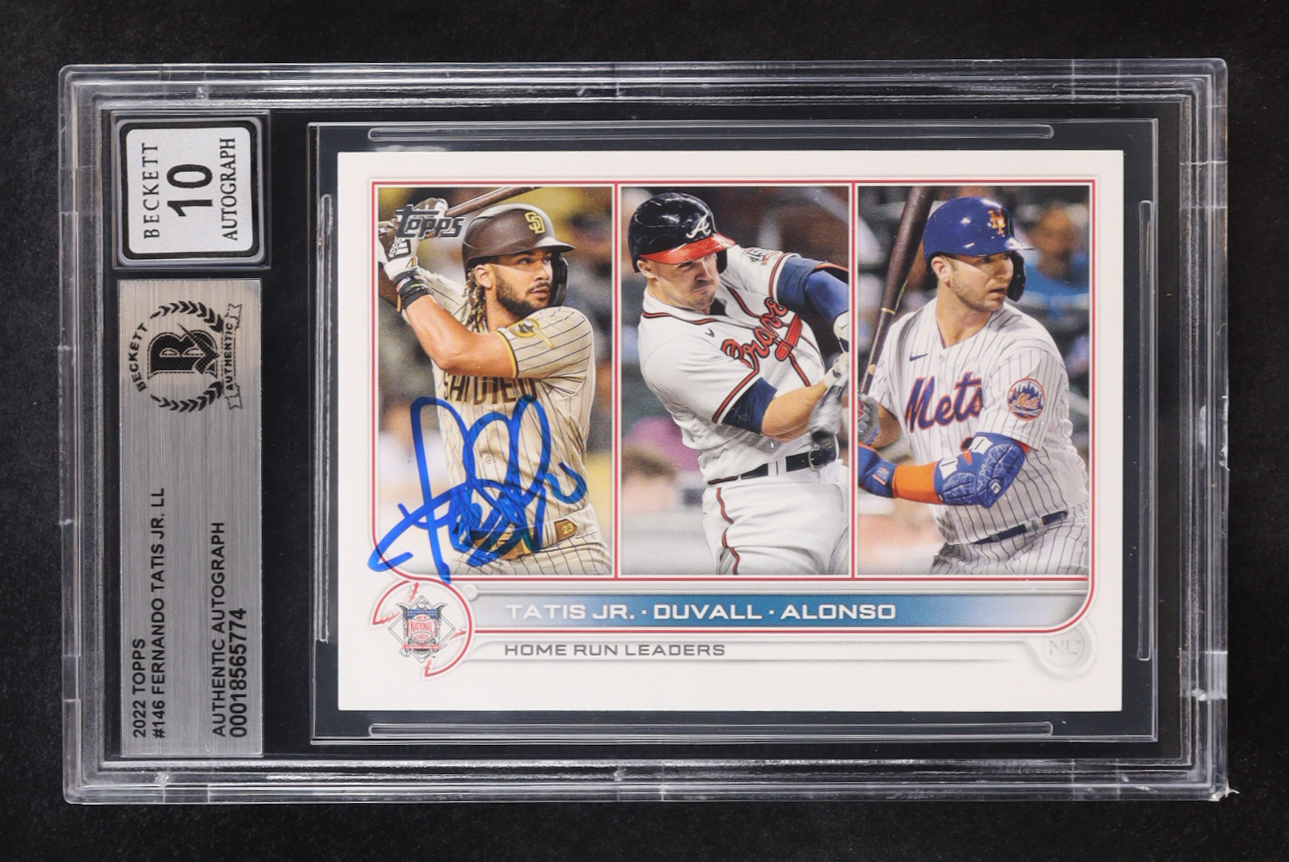 Fernando Tatis Jr. Signed 2022 Topps LL #146 (BGS | Auto 10) at PristineAuction.com Fernando Tatis Jr. Signed 2022 Topps LL #146 (BGS | Auto 10) at PristineAuction.com
