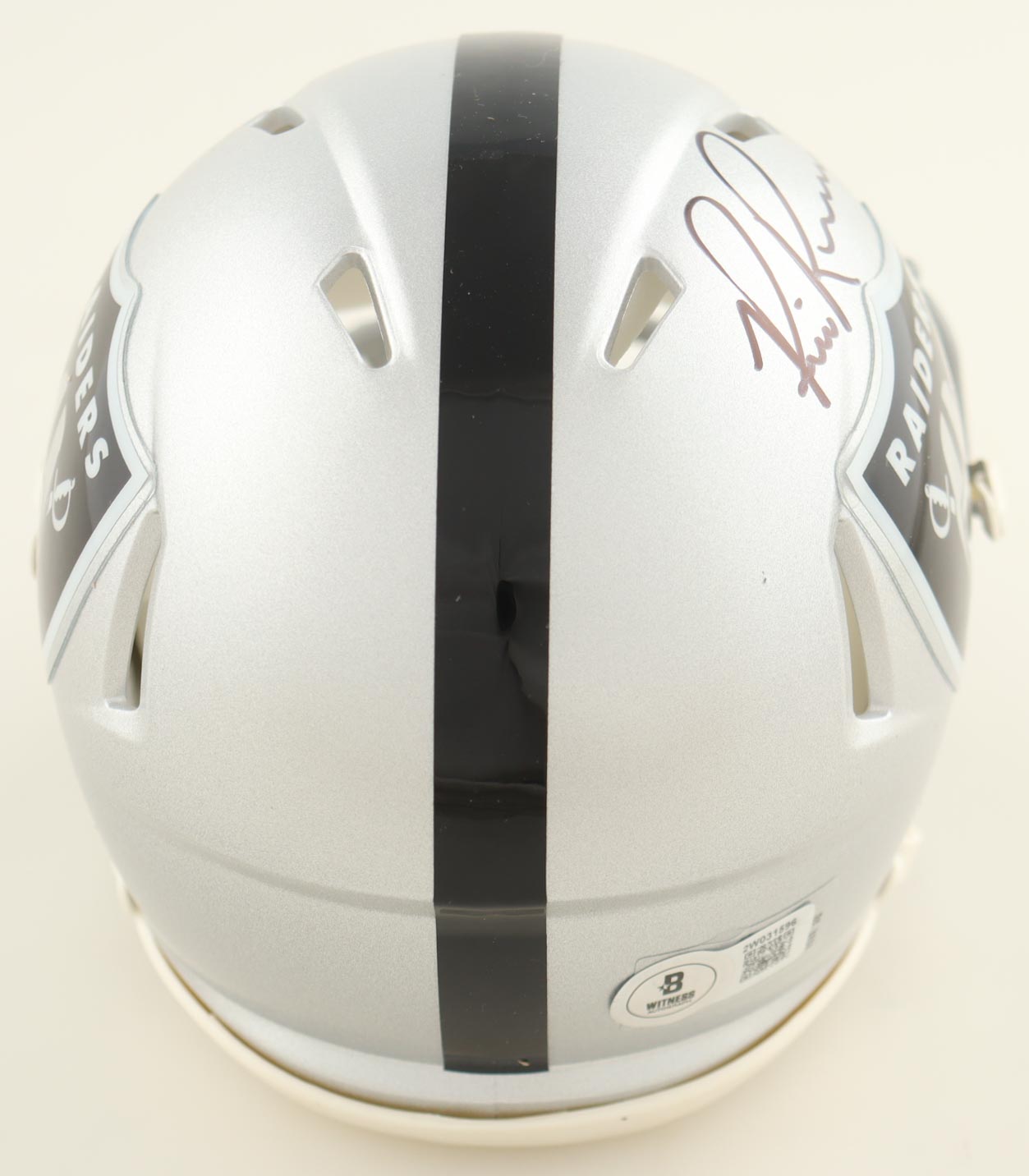 Bill Romanowski Signed Raiders Speed Mini Helmet (Beckett) at PristineAuction.com Bill Romanowski Signed Raiders Speed Mini Helmet (Beckett) at PristineAuction.com