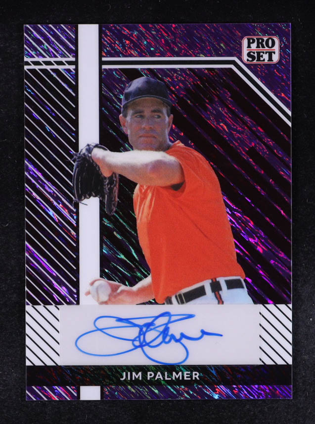Jim Palmer 2024 Leaf Collective Pro Set Autographs Shimmer Purple #PSAJP1 #4/7 at PristineAuction.com Jim Palmer 2024 Leaf Collective Pro Set Autographs Shimmer Purple #PSAJP1 #4/7 at PristineAuction.com