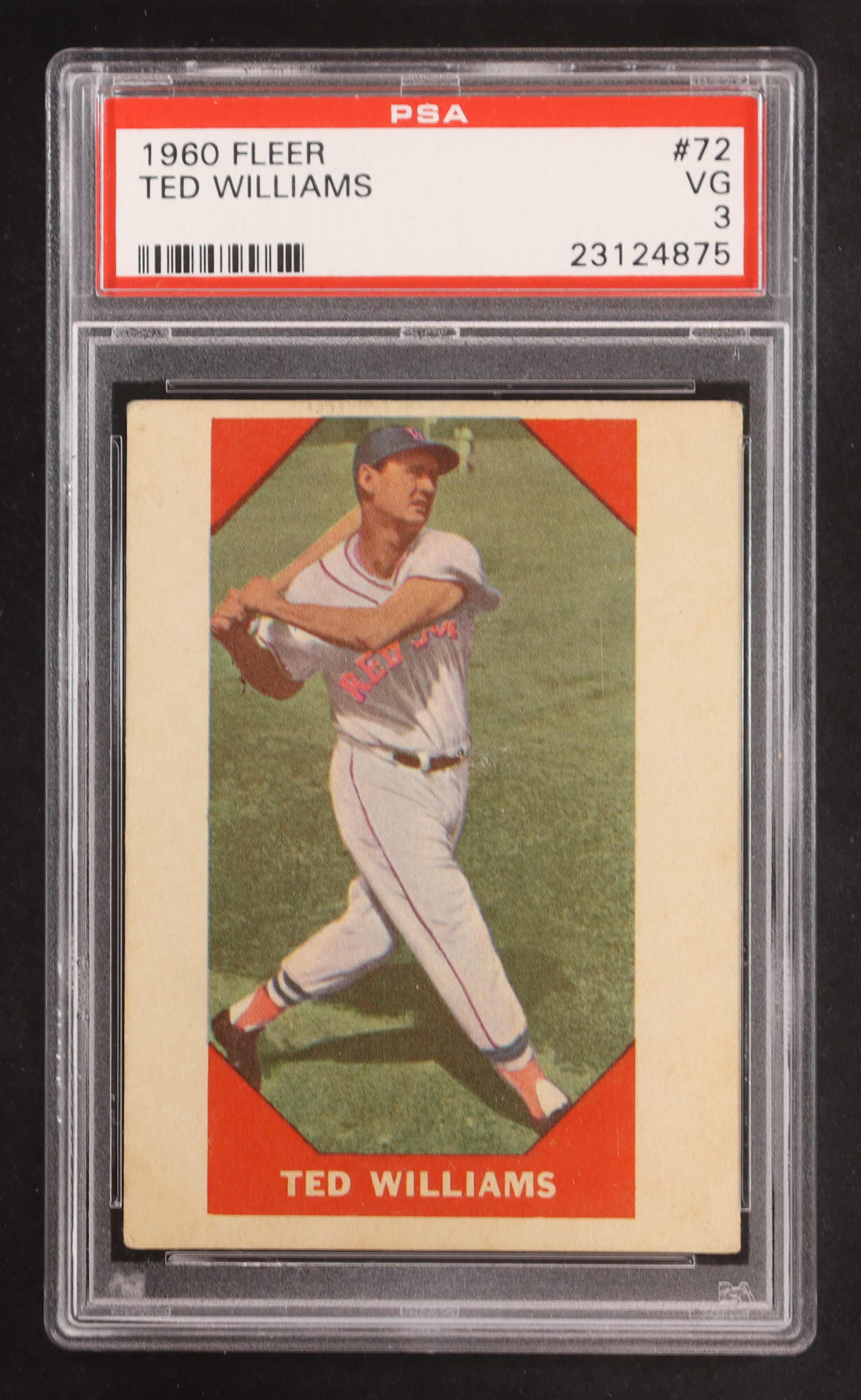 Ted Williams 1960 Fleer #72 (PSA 3) at PristineAuction.com Ted Williams 1960 Fleer #72 (PSA 3) at PristineAuction.com