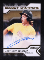 Jackson Holliday 2023 Upper Deck Goodwin Champions Autographs #AJH RC at PristineAuction.com