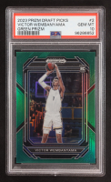 Victor Wembanyama 2023-24 Panini Prizm Draft Picks Prizms Green #2 RC (PSA 10) at PristineAuction.com