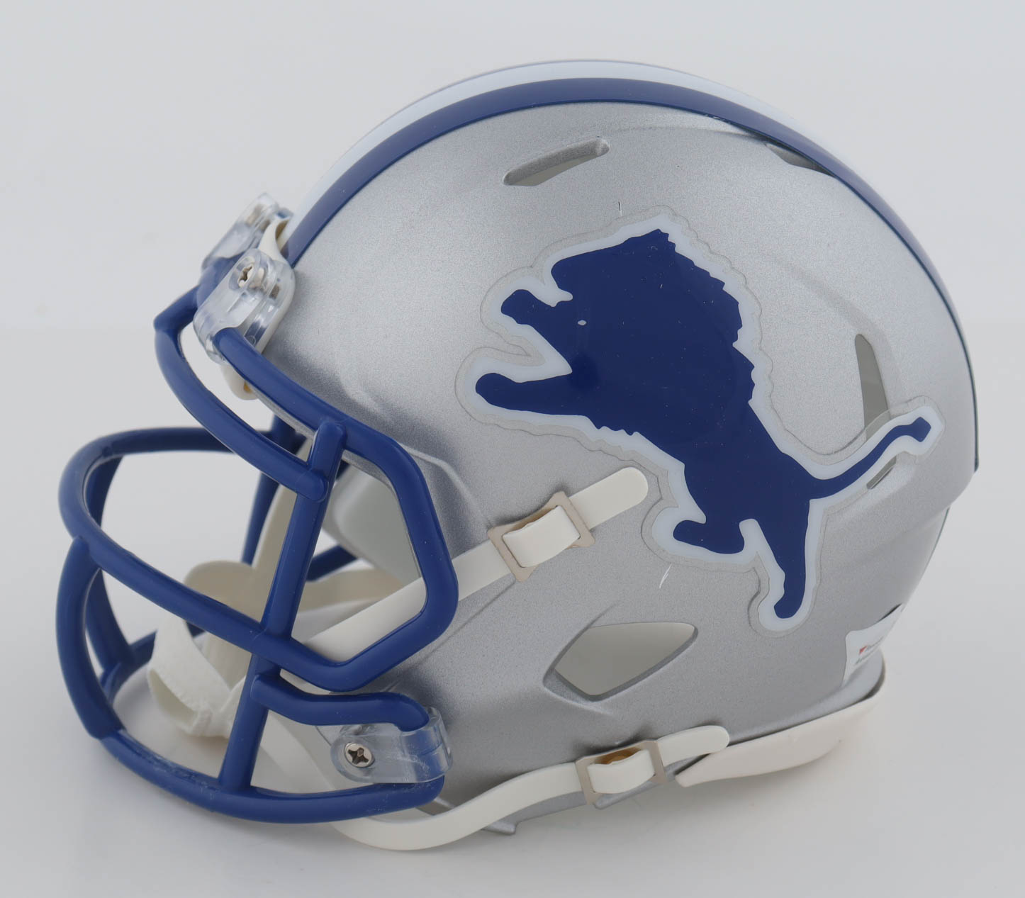 Barry Sanders Signed Lions Throwback Speed Mini Helmet (Fanatics) at PristineAuction.com Barry Sanders Signed Lions Throwback Speed Mini Helmet (Fanatics) at PristineAuction.com