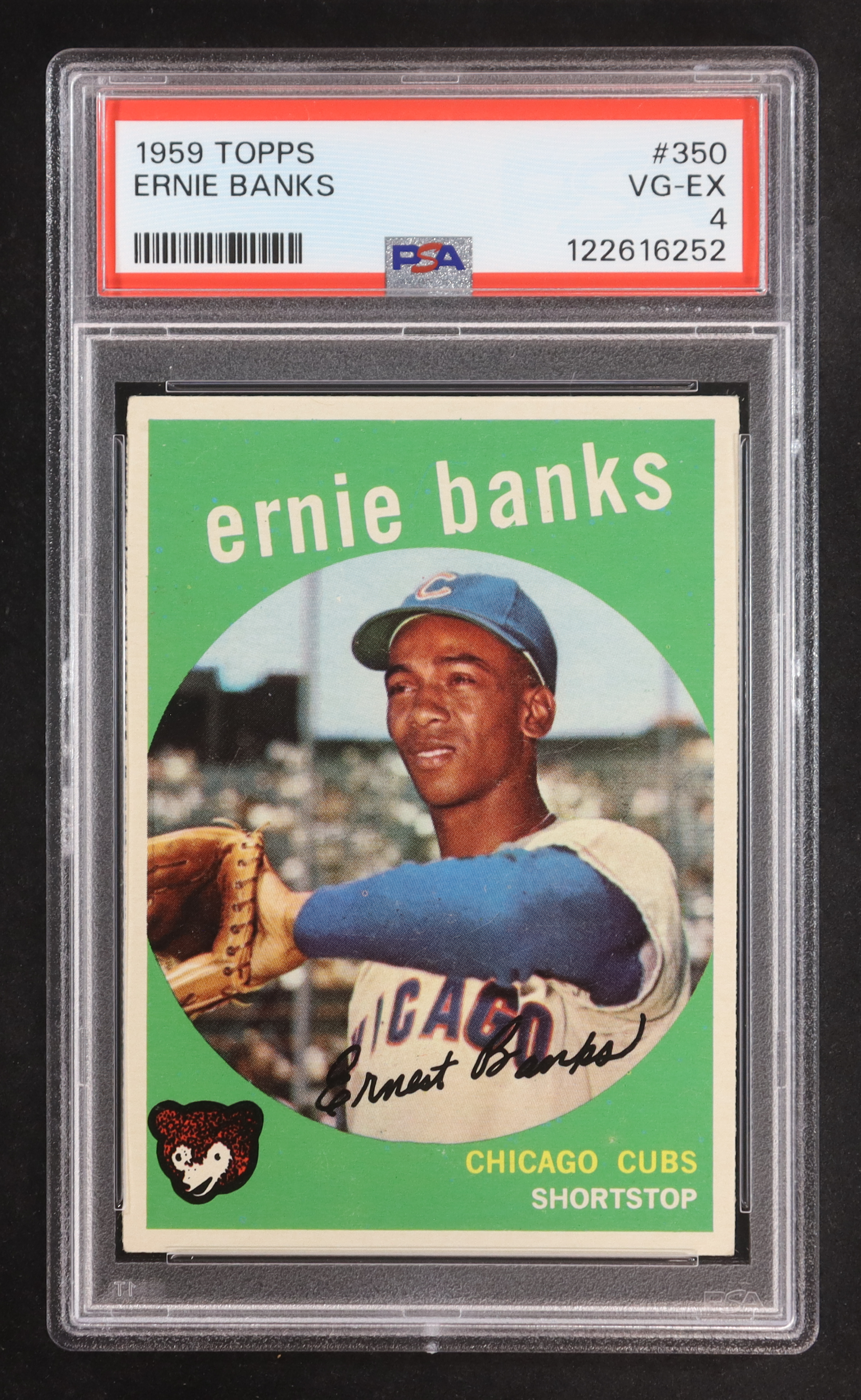 Ernie Banks 1959 Topps #350 (PSA 4) at PristineAuction.com Ernie Banks 1959 Topps #350 (PSA 4) at PristineAuction.com