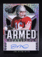 Joe Montana 2024 Leaf Metal Draft Armed & Dangerous Autographs Silver Mojo #ADJM1 #03/20 at PristineAuction.com