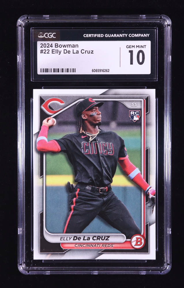 Elly De La Cruz 2024 Bowman #22 RC (CGC 10) at PristineAuction.com Elly De La Cruz 2024 Bowman #22 RC (CGC 10) at PristineAuction.com