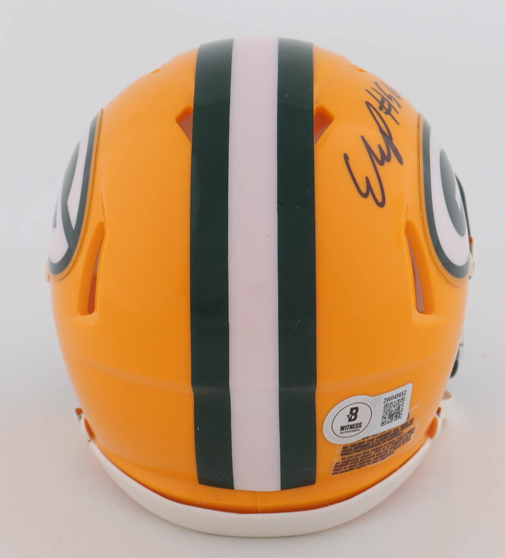 Edgerrin Cooper Signed Packers Speed Mini Helmet (Beckett) at PristineAuction.com Edgerrin Cooper Signed Packers Speed Mini Helmet (Beckett) at PristineAuction.com