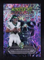 Aaron Rodgers 2024 Wild Card Monster Hit Monster Hunt Zombie Platinum Kaleidoscope #MHZ-AR #1/1 at PristineAuction.com