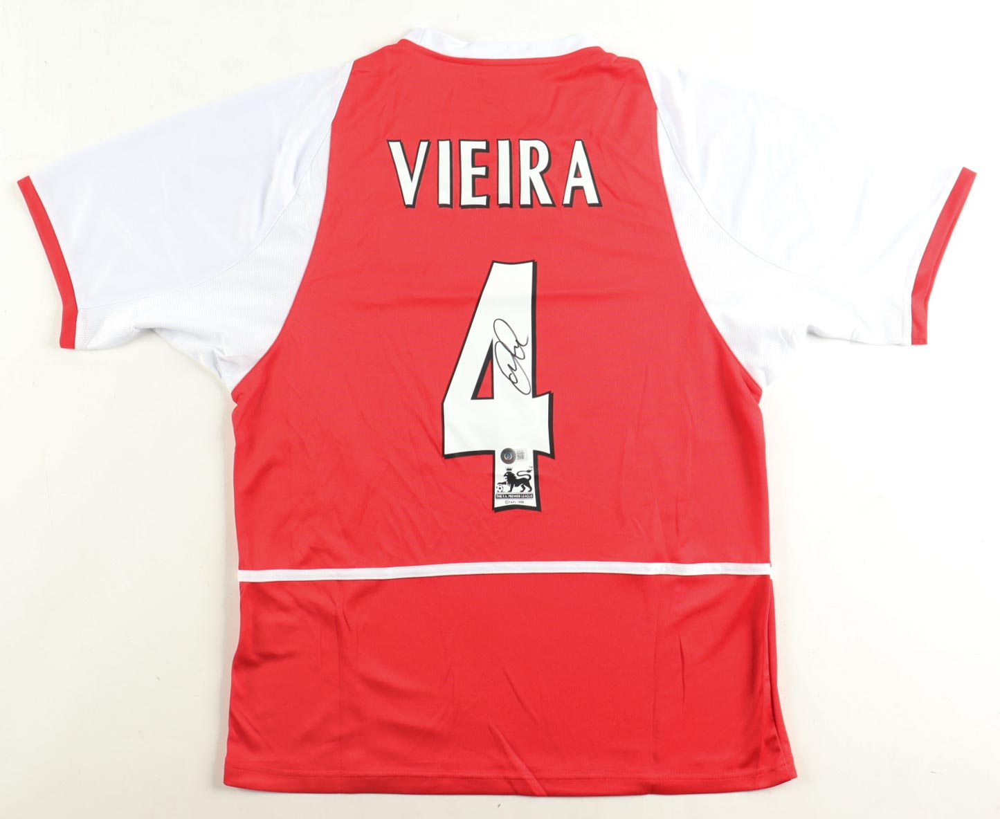 Patrick Vieira Signed Arsenal F.C. Nike Authentic Jersey (Beckett) at PristineAuction.com Patrick Vieira Signed Arsenal F.C. Nike Authentic Jersey (Beckett) at PristineAuction.com