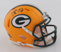 Aaron Rodgers Signed Packers Speed Mini Helmet (Fanatics) at PristineAuction.com