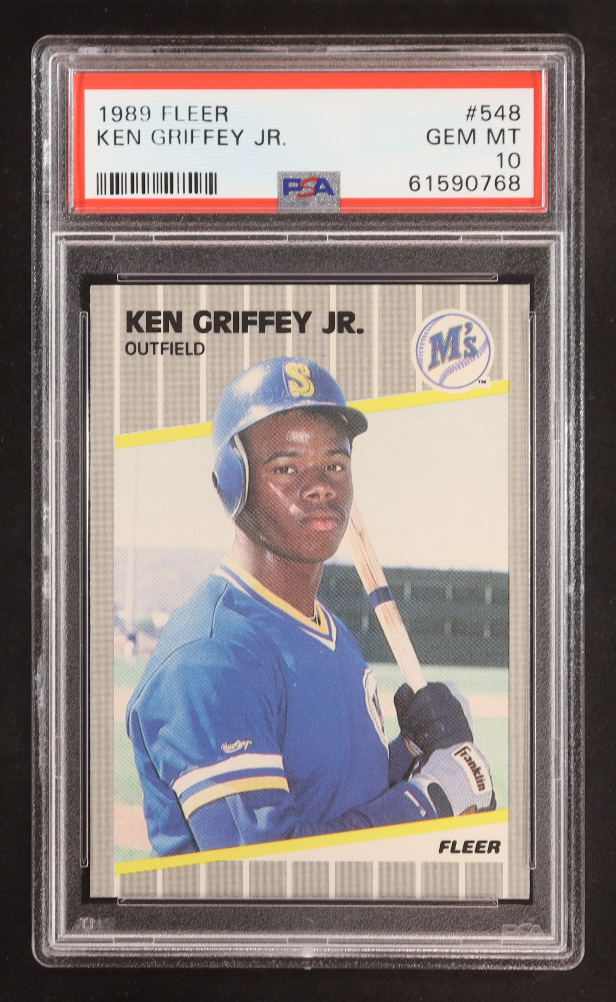 Ken Griffey Jr. 1989 Fleer #548 RC (PSA 10) at PristineAuction.com Ken Griffey Jr. 1989 Fleer #548 RC (PSA 10) at PristineAuction.com