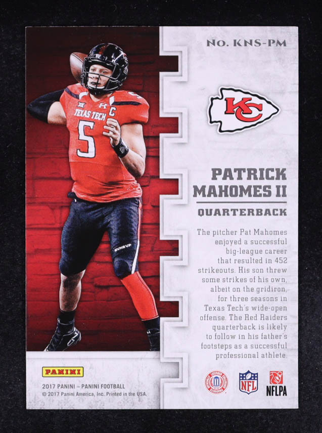 Patrick Mahomes II 2017 Panini Knight School #KNSPM RC at PristineAuction.com Patrick Mahomes II 2017 Panini Knight School #KNSPM RC at PristineAuction.com