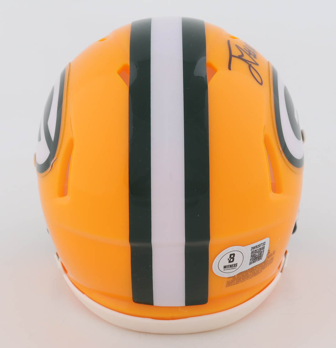 Jordan Love Signed Packers Speed Mini Helmet (Beckett) at PristineAuction.com Jordan Love Signed Packers Speed Mini Helmet (Beckett) at PristineAuction.com