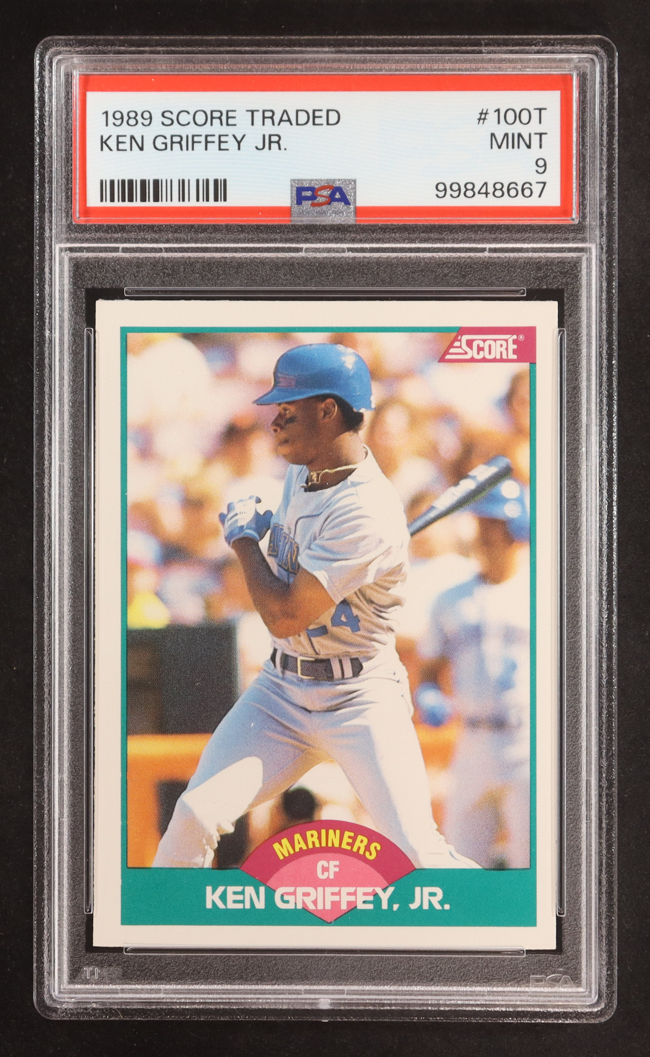 Ken Griffey Jr. 1989 Score/Traded #100T RC (PSA 9) at PristineAuction.com Ken Griffey Jr. 1989 Score/Traded #100T RC (PSA 9) at PristineAuction.com