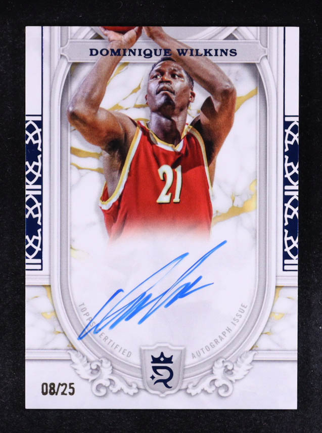 Dominique Wilkins 2023-24 Topps Royalty Superior Signatures Blue #SSDW #08/25 at PristineAuction.com Dominique Wilkins 2023-24 Topps Royalty Superior Signatures Blue #SSDW #08/25 at PristineAuction.com