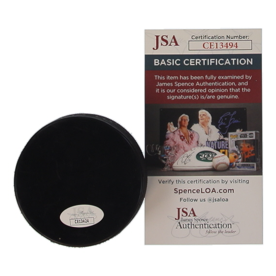 Mike Emrick Signed Devils Logo Hockey Puck (JSA) at PristineAuction.com Mike Emrick Signed Devils Logo Hockey Puck (JSA) at PristineAuction.com