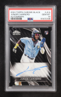 Junior Caminero Signed 2024 Topps Chrome Black Autographs #CBAJCA RC (PSA 10) at PristineAuction.com