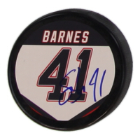 Stu Barnes Signed Stars Logo Hockey Puck (JSA) at PristineAuction.com