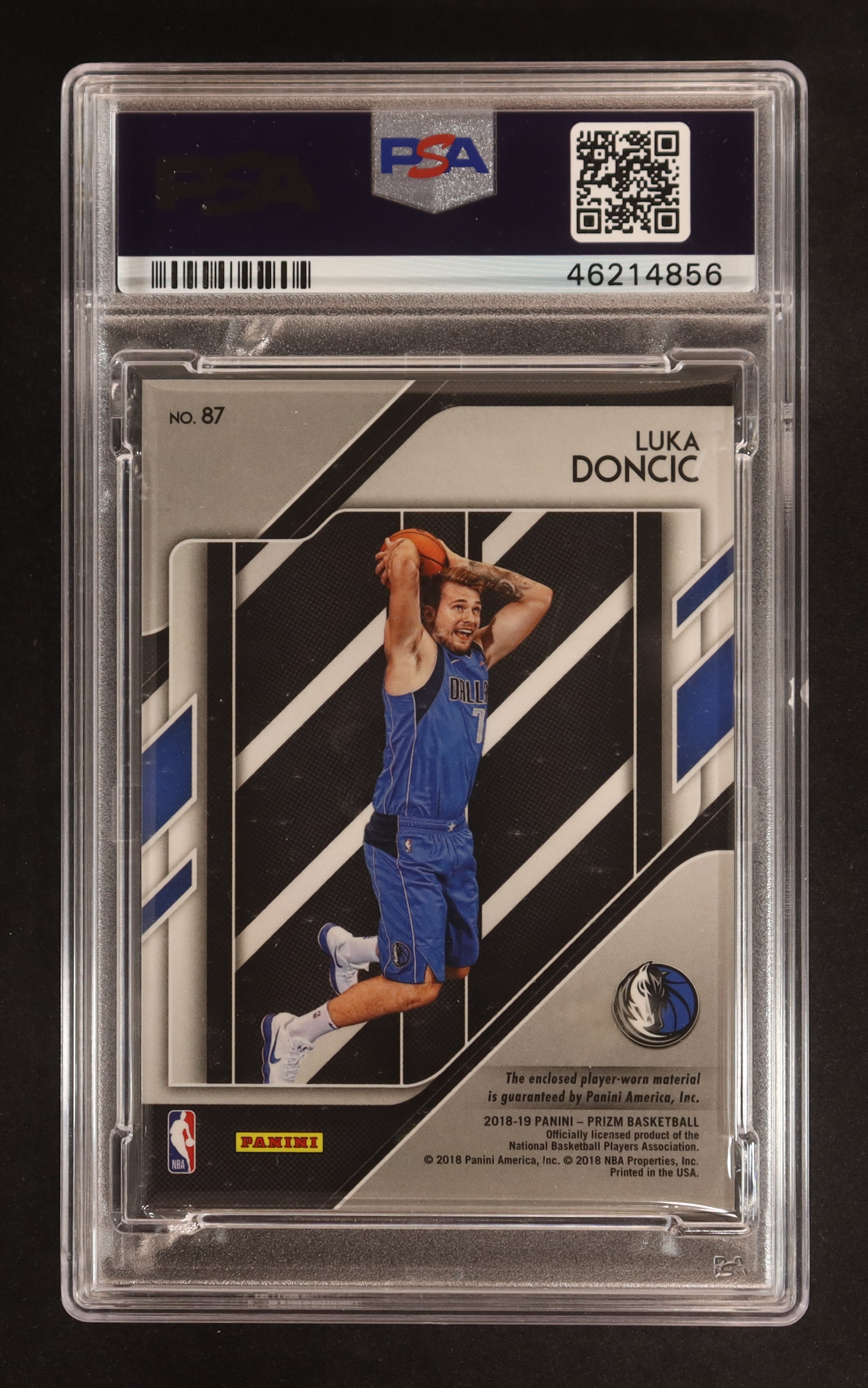 Luka Doncic 2018-19 Panini Prizm Sensational Swatches #87 RC (PSA 9) at PristineAuction.com Luka Doncic 2018-19 Panini Prizm Sensational Swatches #87 RC (PSA 9) at PristineAuction.com