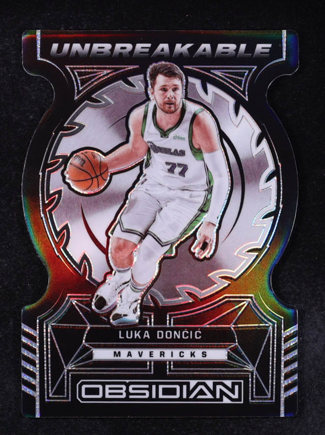 Luka Doncic 2021-22 Panini Obsidian Unbreakable #9 at PristineAuction.com Luka Doncic 2021-22 Panini Obsidian Unbreakable #9 at PristineAuction.com
