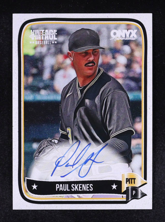 Paul Skenes 2024 Onyx Vintage Autograph #VAPASK RC at PristineAuction.com Paul Skenes 2024 Onyx Vintage Autograph #VAPASK RC at PristineAuction.com