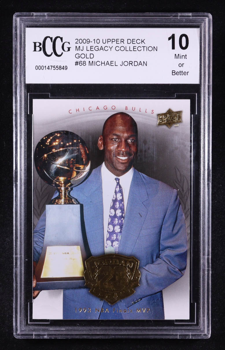 Michael Jordan 2009-10 Upper Deck MJ Legacy Collection Gold #68 (BCCG 10) at PristineAuction.com Michael Jordan 2009-10 Upper Deck MJ Legacy Collection Gold #68 (BCCG 10) at PristineAuction.com
