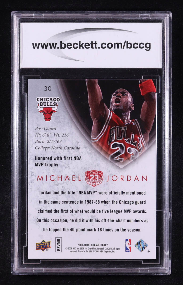 Michael Jordan 2009-10 Upper Deck MJ Legacy Collection Gold #30 (BCCG 10) at PristineAuction.com Michael Jordan 2009-10 Upper Deck MJ Legacy Collection Gold #30 (BCCG 10) at PristineAuction.com