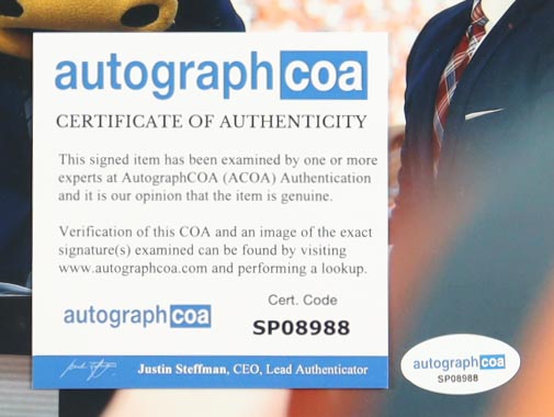 Lee Corso Signed 8x10 Photo (ACOA) at PristineAuction.com Lee Corso Signed 8x10 Photo (ACOA) at PristineAuction.com