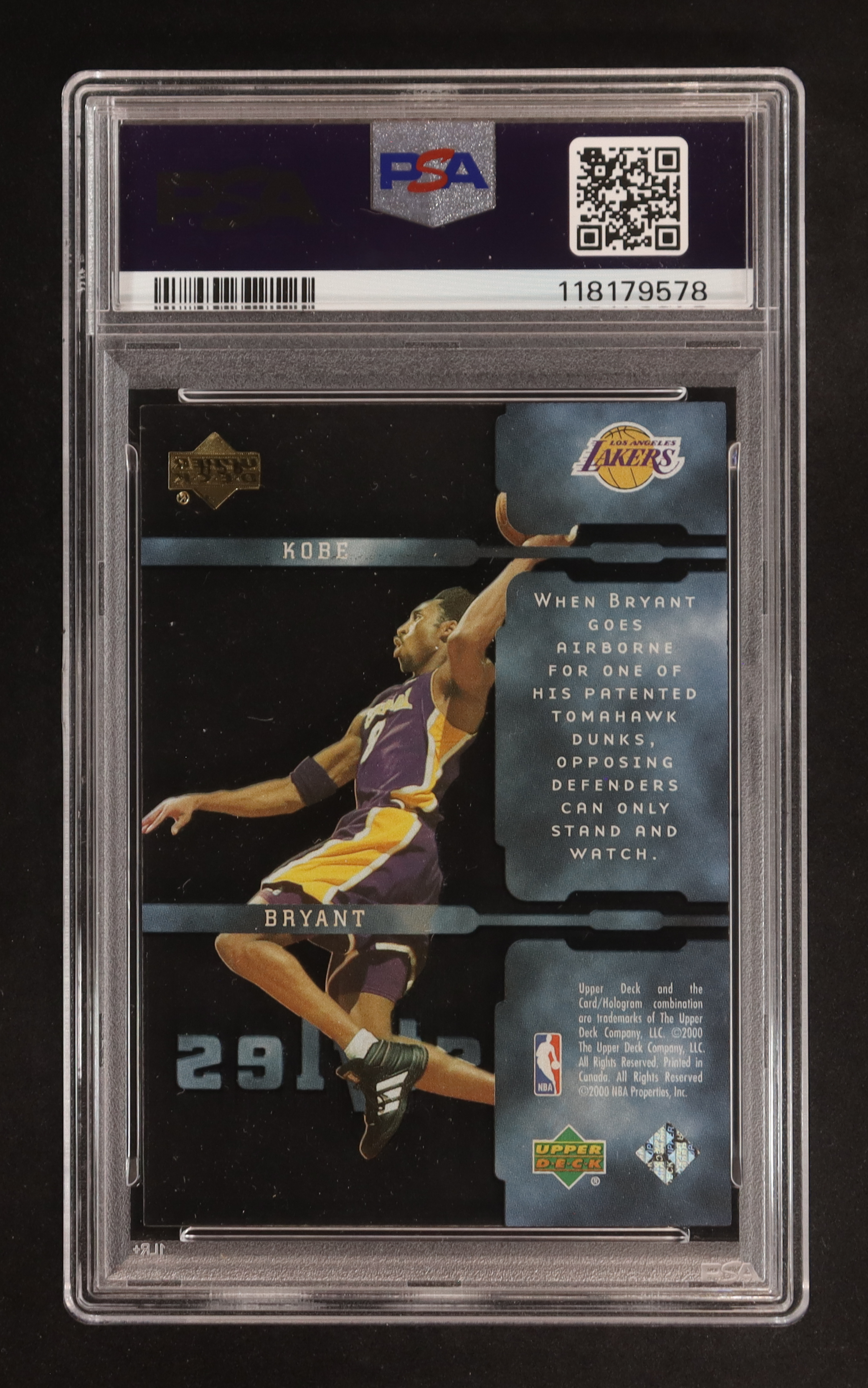 Kobe Bryant 2000-01 Upper Deck Slam Air Styles #AS8 (PSA 9) at PristineAuction.com Kobe Bryant 2000-01 Upper Deck Slam Air Styles #AS8 (PSA 9) at PristineAuction.com