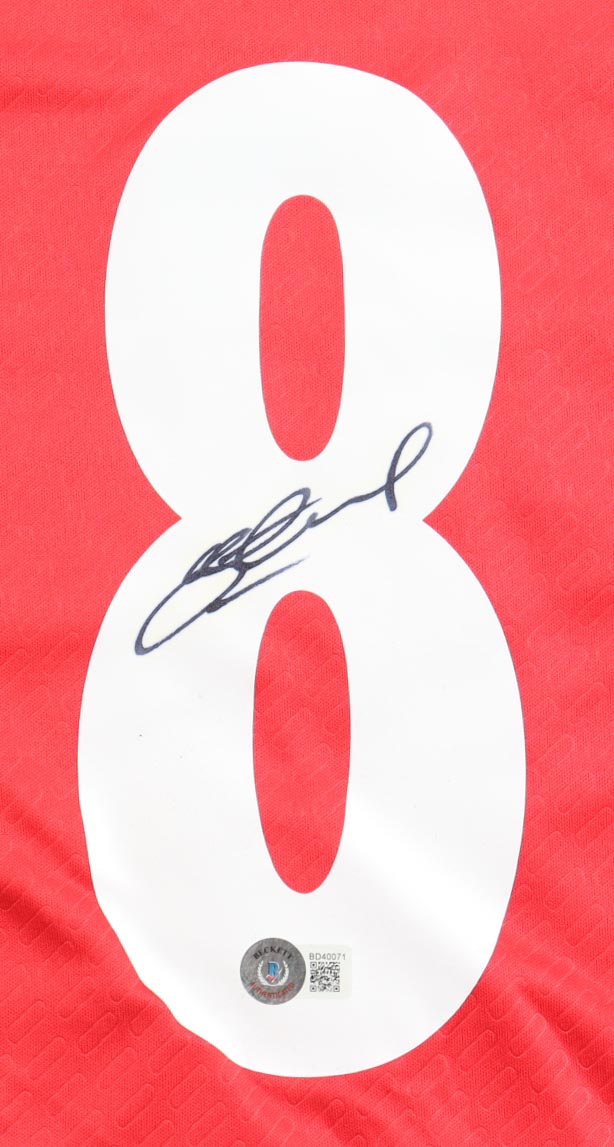 Steven Gerrard Signed Liverpool F.C. Reebok Authentic Jersey (Beckett) at PristineAuction.com Steven Gerrard Signed Liverpool F.C. Reebok Authentic Jersey (Beckett) at PristineAuction.com