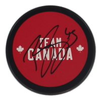 Beckett Sennecke Signed Team Canada Logo Hockey Puck (JSA) at PristineAuction.com