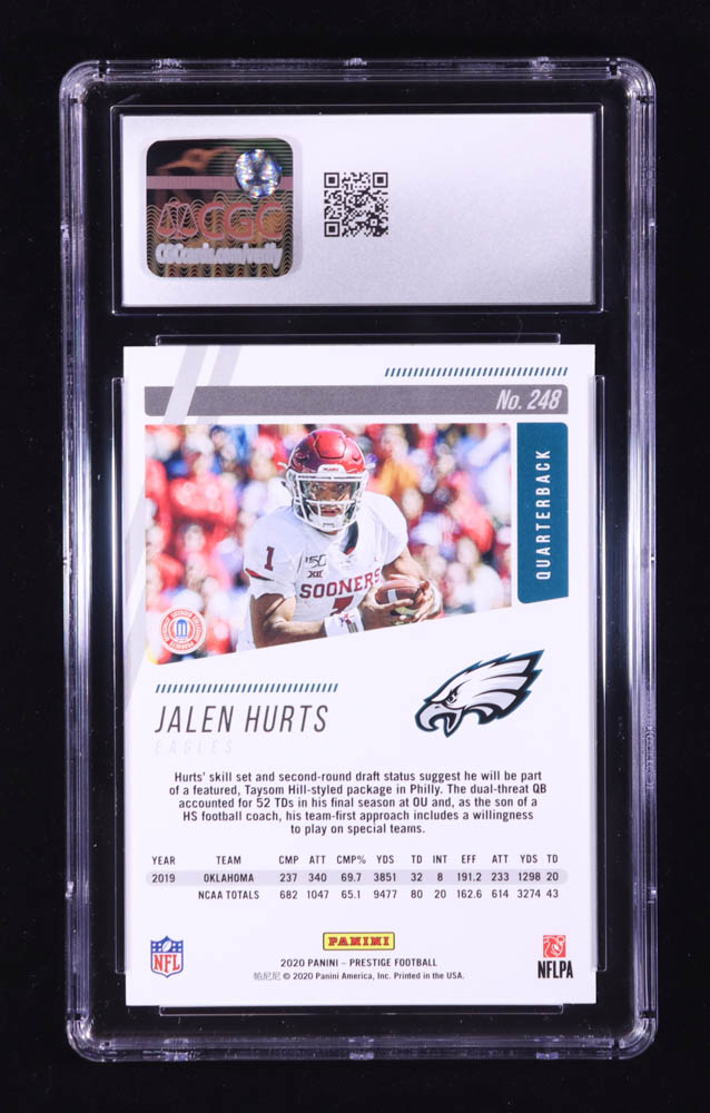 Jalen Hurts 2020 Prestige #248 RC (CGC 10) at PristineAuction.com Jalen Hurts 2020 Prestige #248 RC (CGC 10) at PristineAuction.com