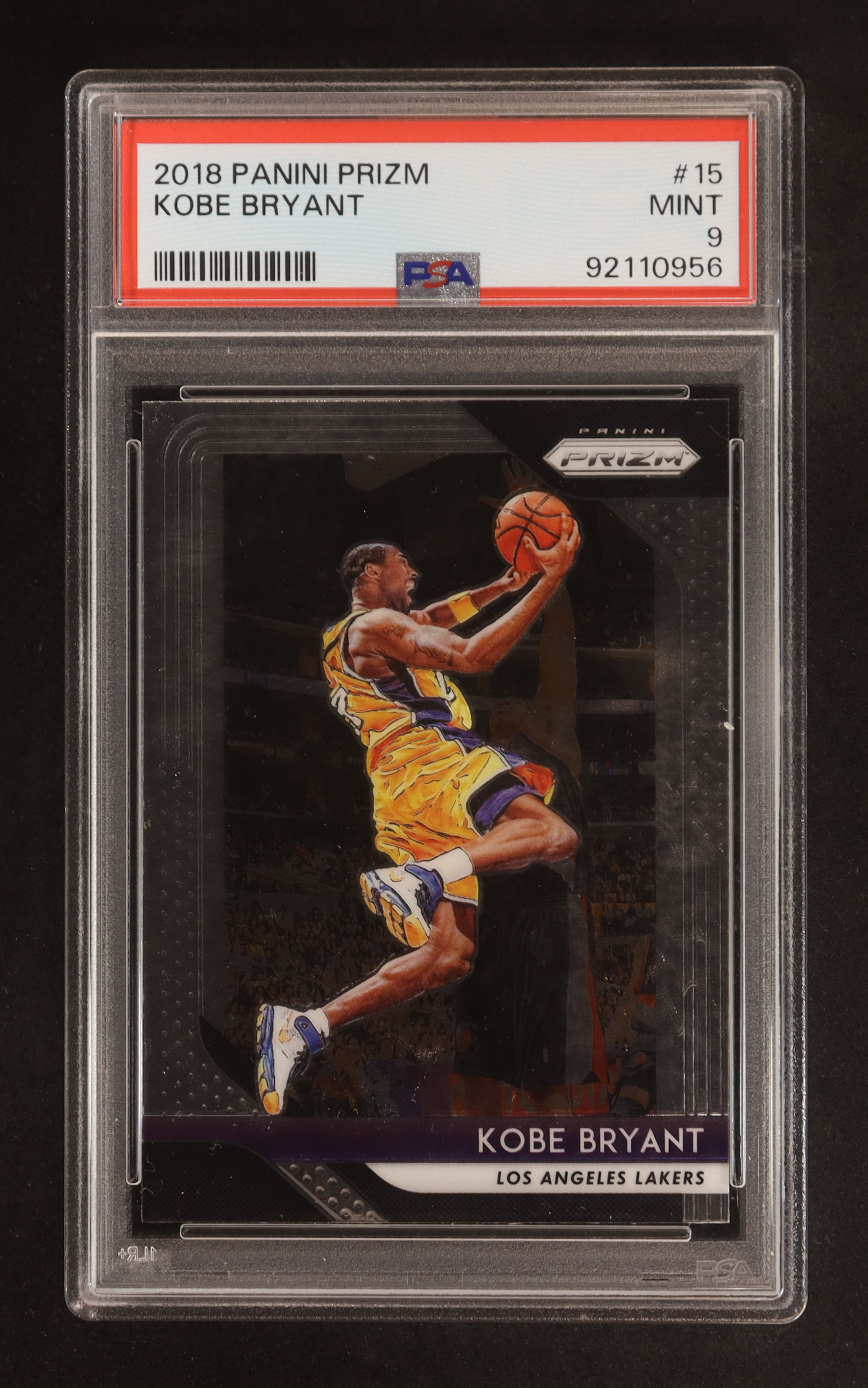 Kobe Bryant 2018-19 Panini Prizm #15 (PSA 9) at PristineAuction.com Kobe Bryant 2018-19 Panini Prizm #15 (PSA 9) at PristineAuction.com