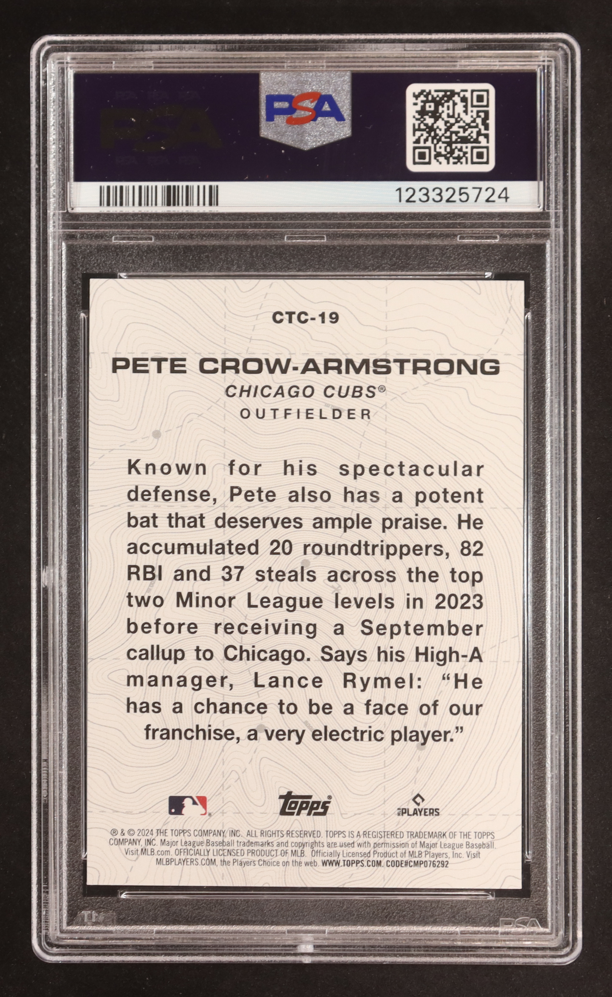 Pete Crow-Armstrong 2024 Topps City to City #CTC19 RC (PSA 10) at PristineAuction.com Pete Crow-Armstrong 2024 Topps City to City #CTC19 RC (PSA 10) at PristineAuction.com