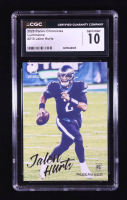 Jalen Hurts 2020 Panini Luminance #210 RC / CHRONICLES (CGC 10) at PristineAuction.com