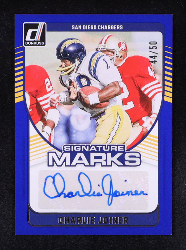 Charlie Joiner 2020 Donruss Signature Marks Blue #17 #44/50 at PristineAuction.com Charlie Joiner 2020 Donruss Signature Marks Blue #17 #44/50 at PristineAuction.com