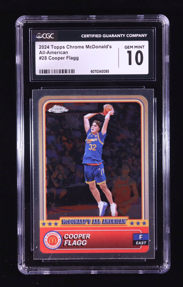 Cooper Flagg 2024 Topps Chrome McDonald's All American #28 RC (CGC 10) at PristineAuction.com Cooper Flagg 2024 Topps Chrome McDonald's All American #28 RC (CGC 10) at PristineAuction.com