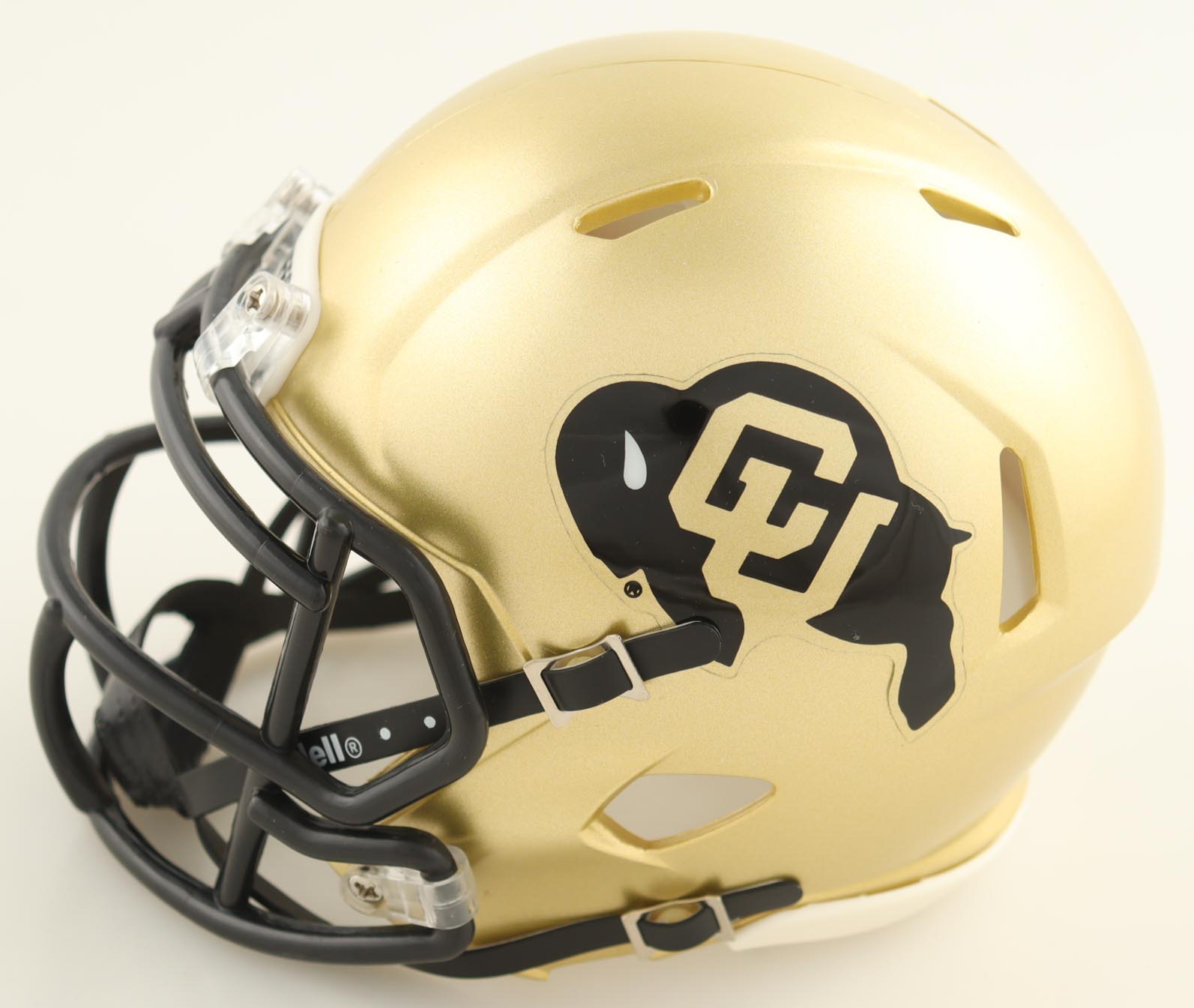 Travis Hunter Signed Colorado Buffaloes Speed Mini Helmet (Beckett) at PristineAuction.com Travis Hunter Signed Colorado Buffaloes Speed Mini Helmet (Beckett) at PristineAuction.com