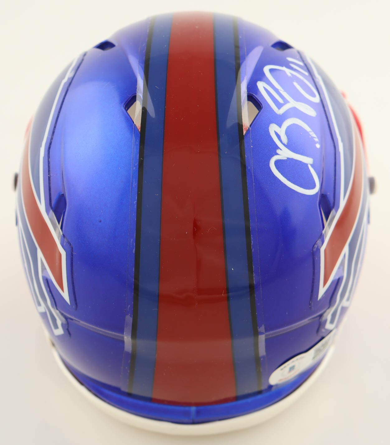 Cole Beasley Signed Bills Flash Alternate Speed Mini Helmet (Beckett) at PristineAuction.com Cole Beasley Signed Bills Flash Alternate Speed Mini Helmet (Beckett) at PristineAuction.com