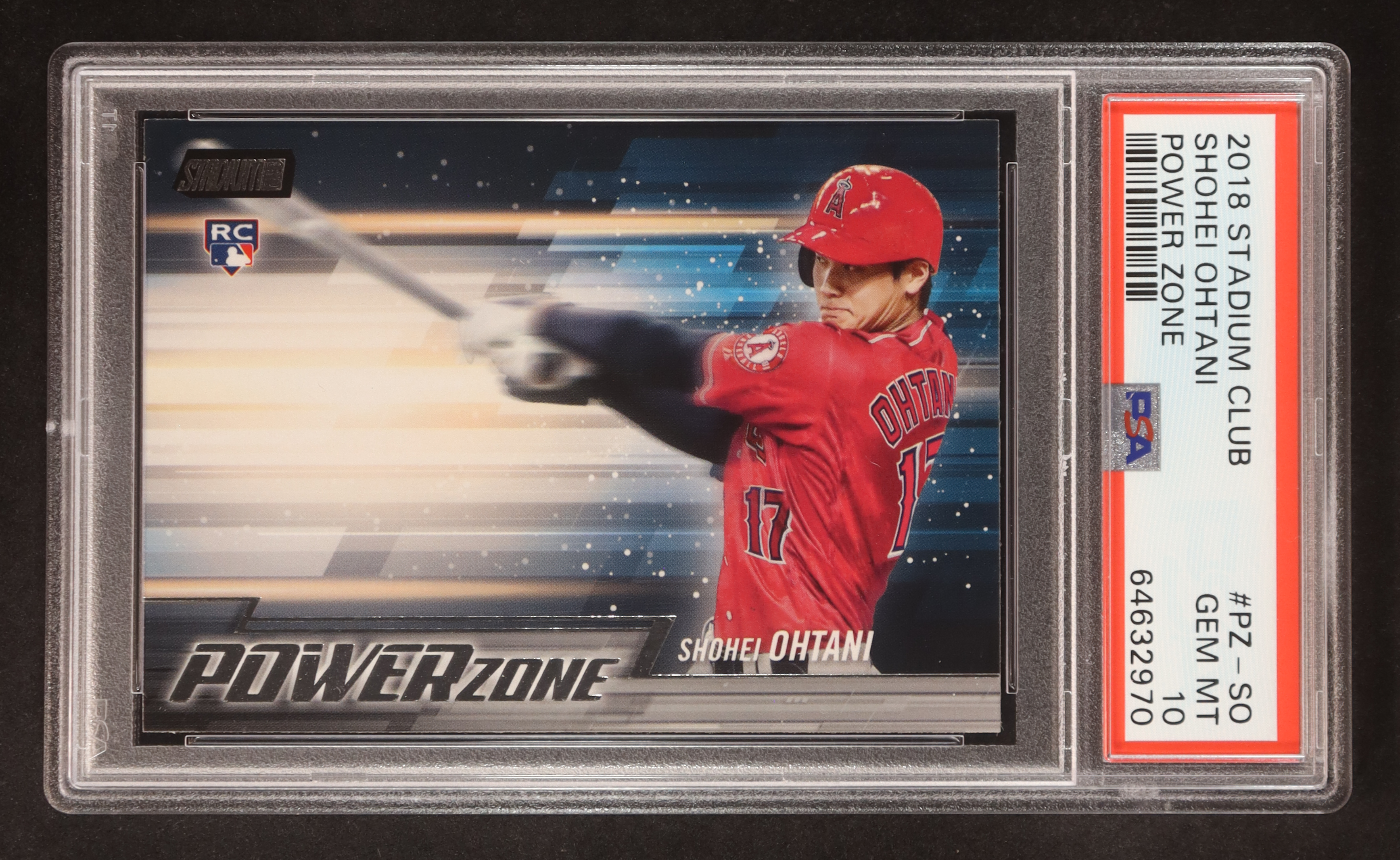 Shohei Ohtani 2018 Stadium Club Power Zone #PZSO RC (PSA 10) at PristineAuction.com Shohei Ohtani 2018 Stadium Club Power Zone #PZSO RC (PSA 10) at PristineAuction.com