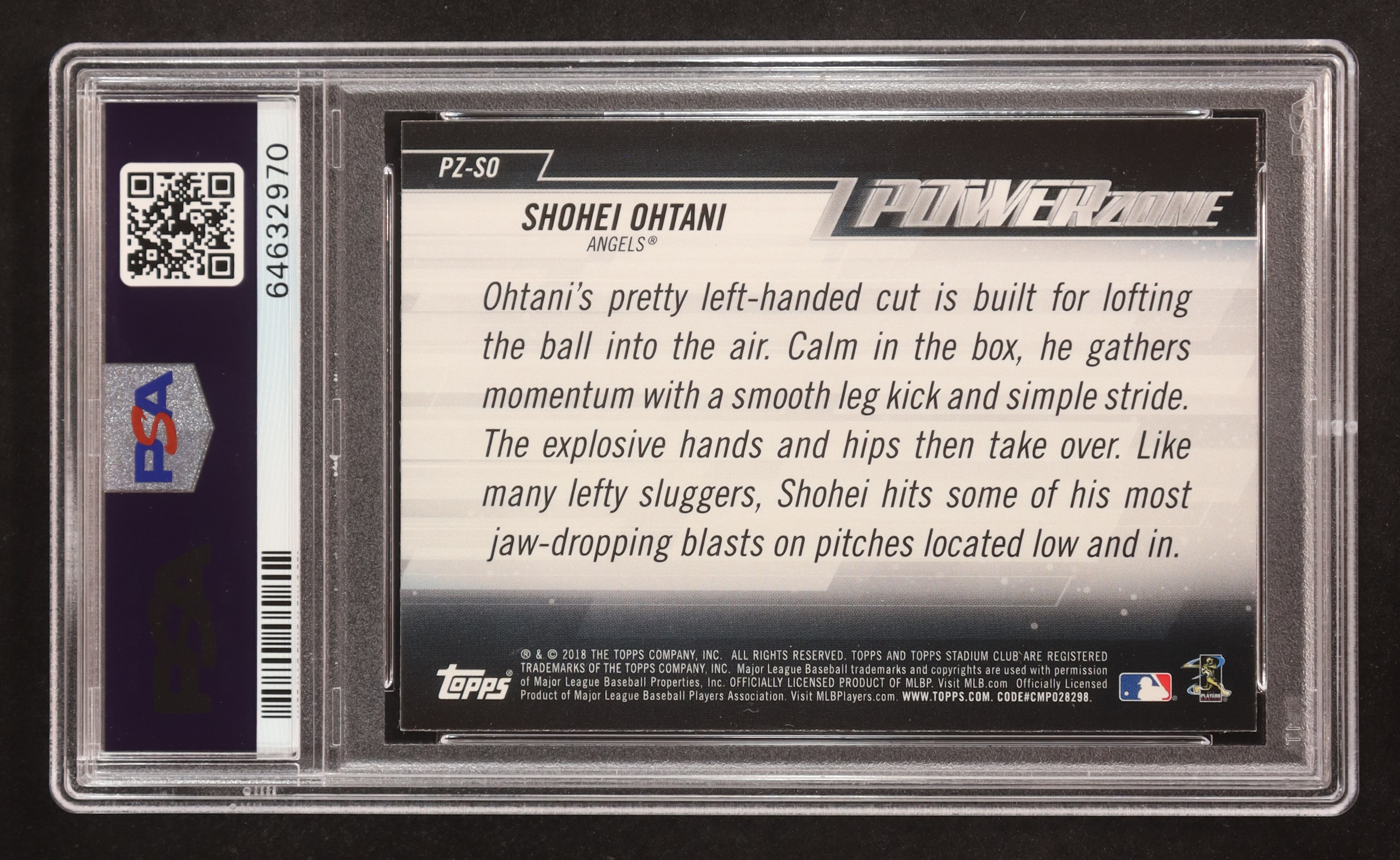 Shohei Ohtani 2018 Stadium Club Power Zone #PZSO RC (PSA 10) at PristineAuction.com Shohei Ohtani 2018 Stadium Club Power Zone #PZSO RC (PSA 10) at PristineAuction.com
