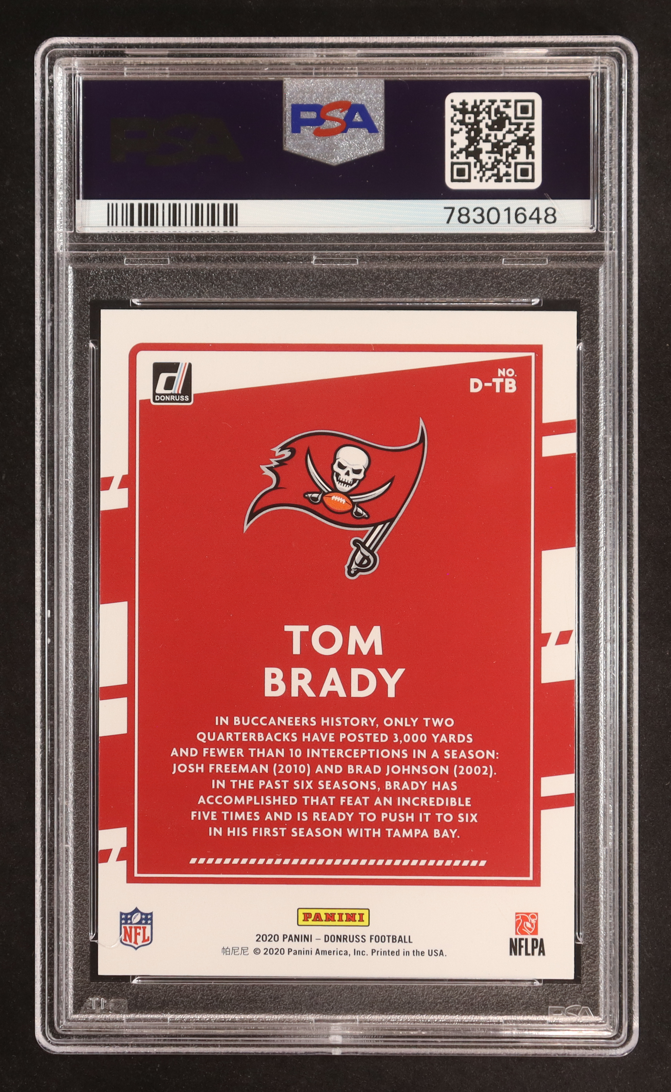 Tom Brady 2020 Donruss Dominators #4 (PSA 10) at PristineAuction.com Tom Brady 2020 Donruss Dominators #4 (PSA 10) at PristineAuction.com