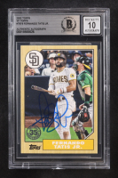 Fernando Tatis Jr. Signed 2022 Topps '87 Topps #T879 (BGS | Auto 10) at PristineAuction.com