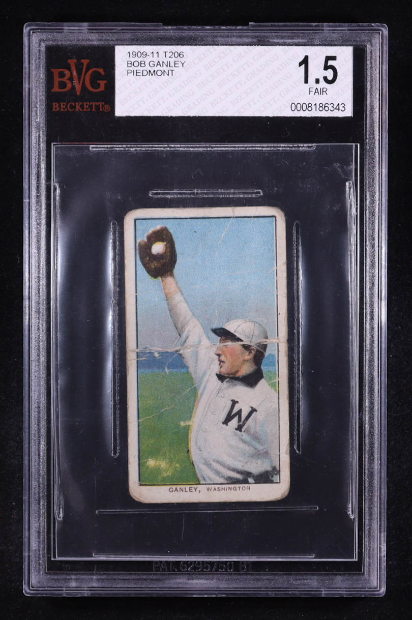 Bob Ganley 1909-11 T206 #184 (BVG 1.5) at PristineAuction.com Bob Ganley 1909-11 T206 #184 (BVG 1.5) at PristineAuction.com