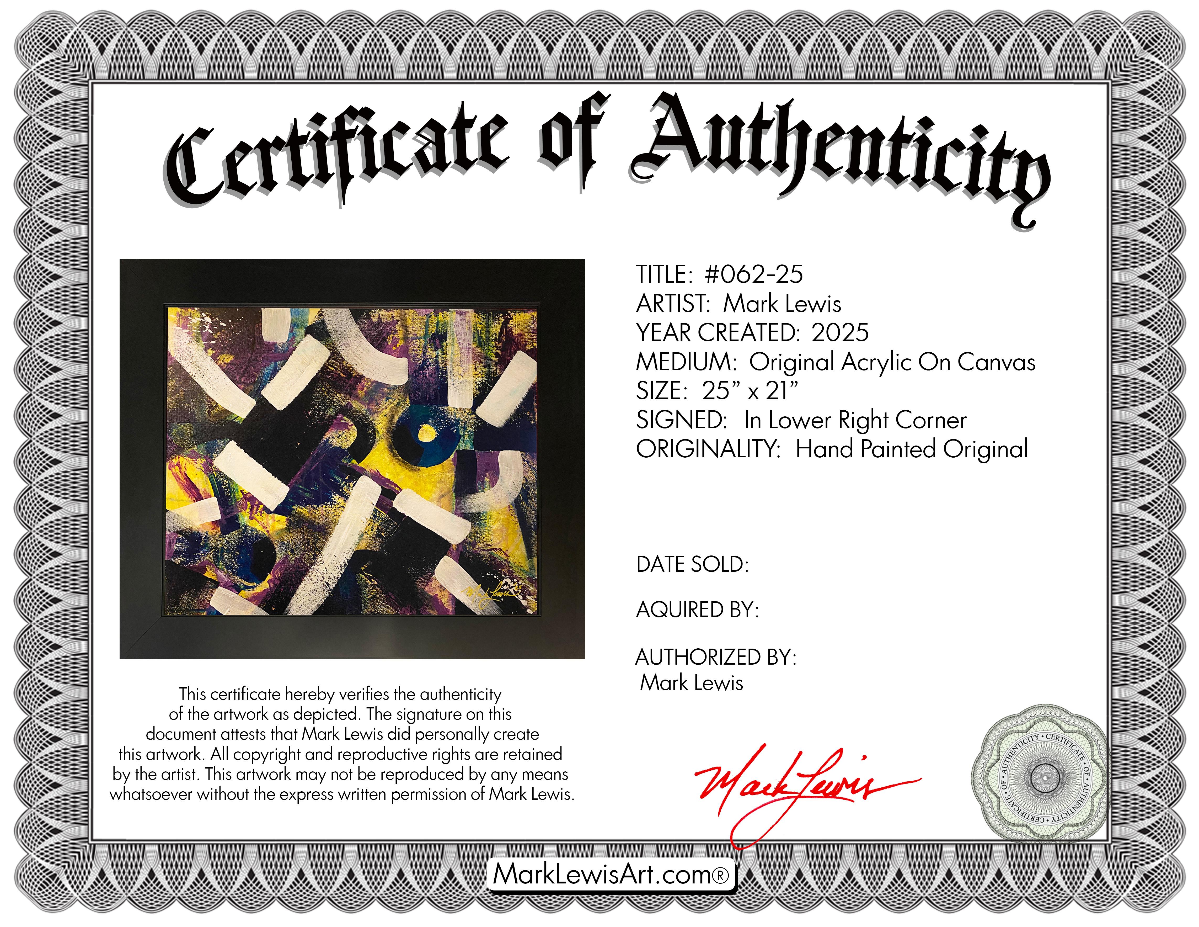 Mark Lewis Custom Framed Original Painting On Canvas #062-25 (Lewis) at PristineAuction.com Mark Lewis Custom Framed Original Painting On Canvas #062-25 (Lewis) at PristineAuction.com