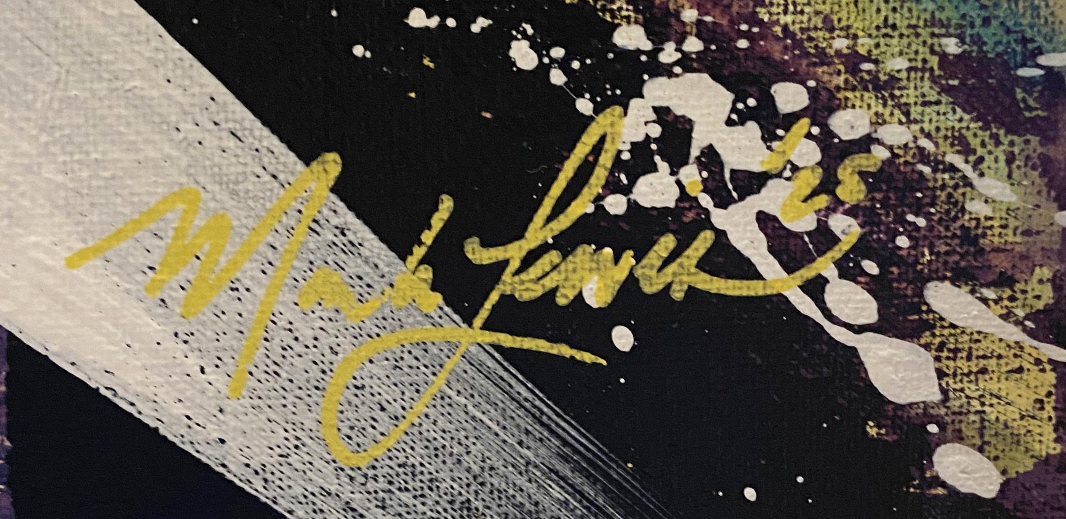 Mark Lewis Custom Framed Original Painting On Canvas #062-25 (Lewis) at PristineAuction.com Mark Lewis Custom Framed Original Painting On Canvas #062-25 (Lewis) at PristineAuction.com